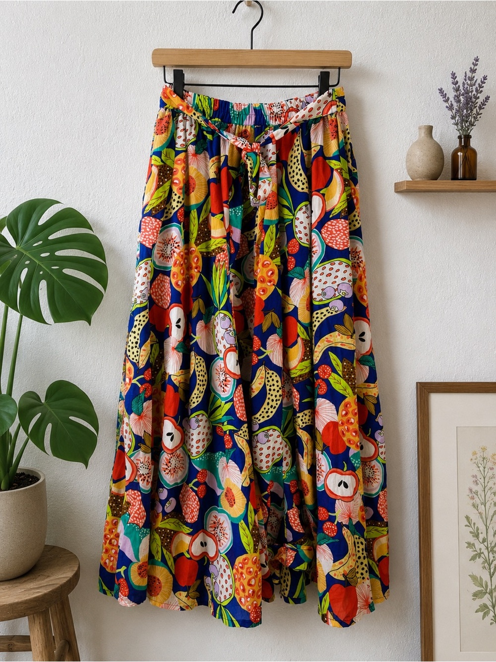 Vintage Her Destiny Flowy Fruit Skirt